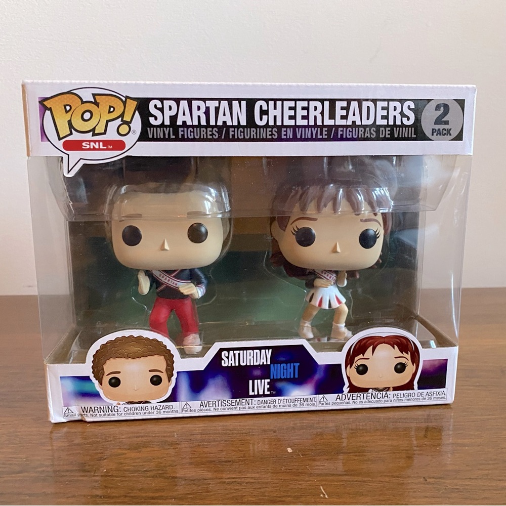 SNL Spartan Cheerleaders Pop Funko figurines  - great condition (open box)